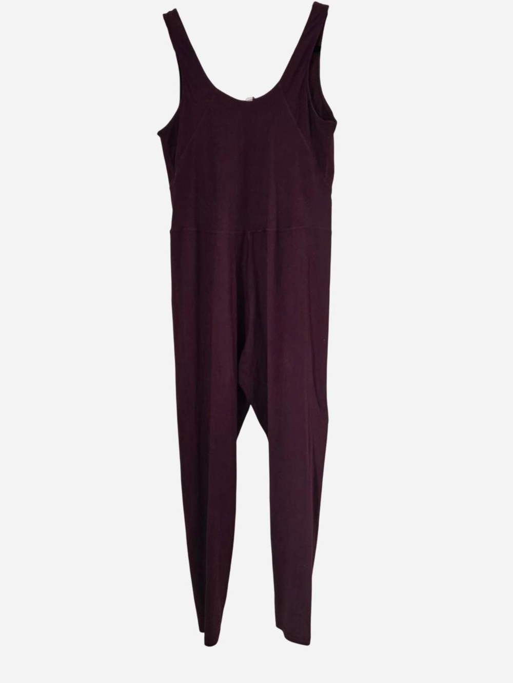 Sleeveless Wine-Colored Catsuir Style Jumpsuit for Women